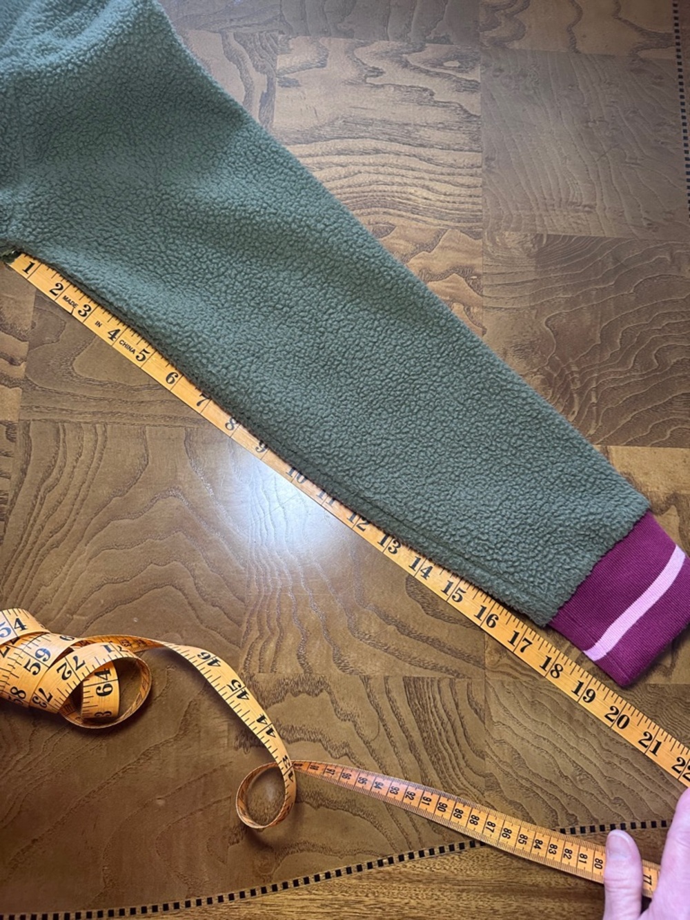Kari Traa Rothe Midlayer Green with Burgundy Accents  Full Zip Fleece Jacket, M - Picture 11 of 11